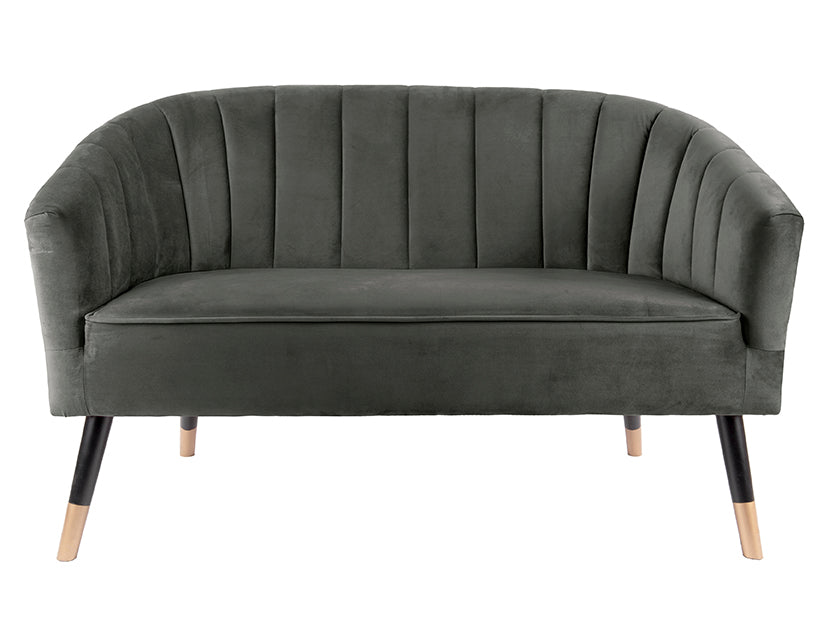 2-Zitsbank Royal - Velvet Taupe Groen - 128x71x80cm-2-Zitsbanken-Leitmotiv