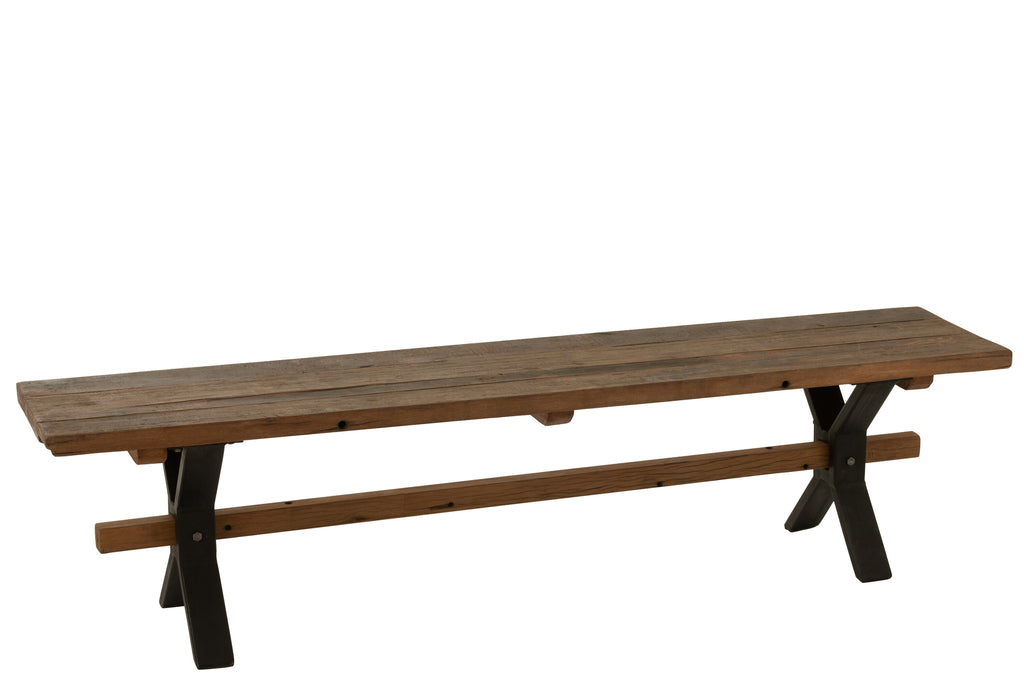 Bank Verouderd hout bruin-Bankjes-J-Line