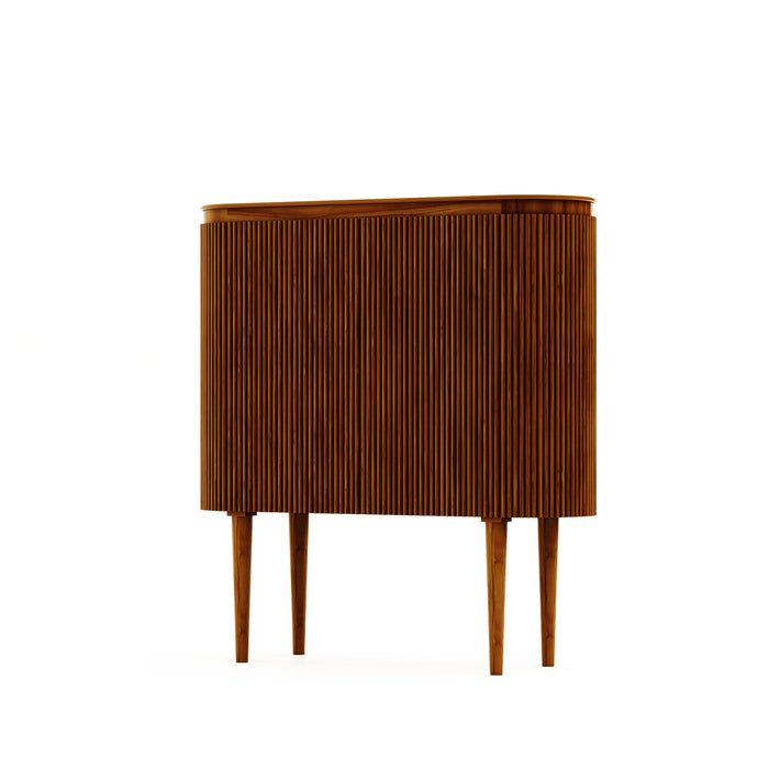 Bar Cabinet Tide 4 Deur-140x45x150-Bruin-Mango-Wijnkasten-HSM Collection
