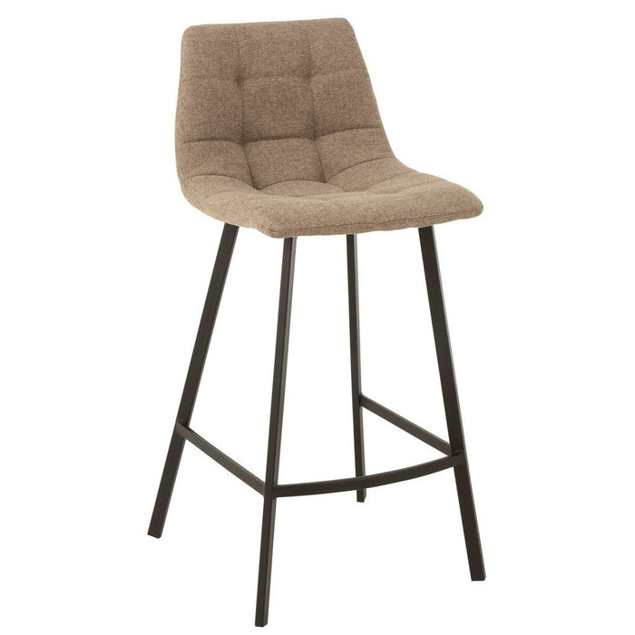 Barstoel Stephane textiel/metaal beige-Barkrukken-J-Line