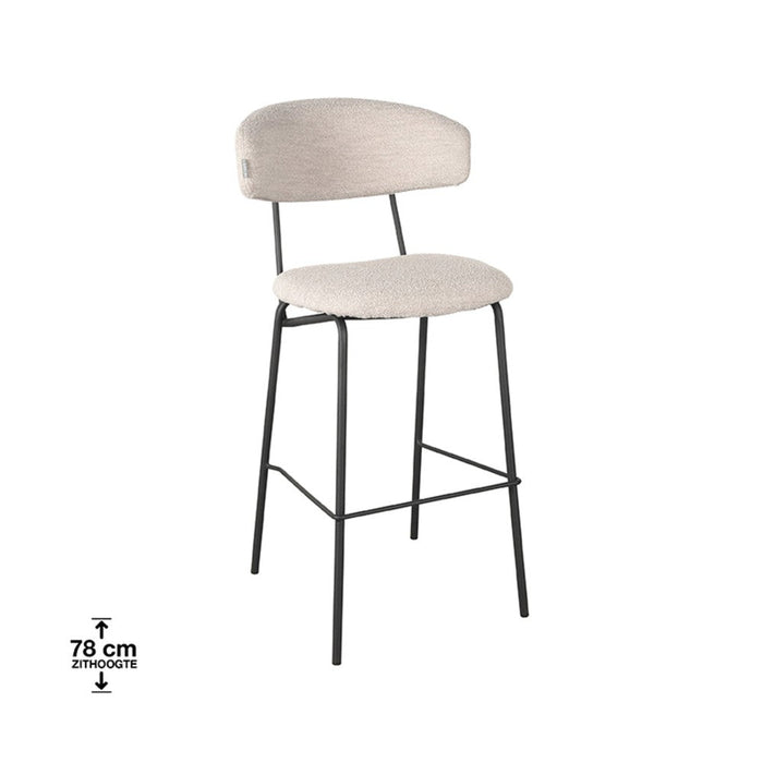 Label51 Barkruk Zack - Naturel - Boucle - Zithoogte 78-Barkrukken-LABEL51