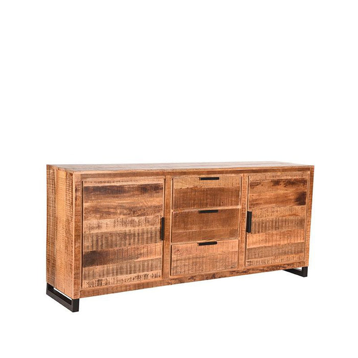 Label51 Dressoir Glasgow - Rough - Mangohout - 190 cm-Dressoirs-LABEL51