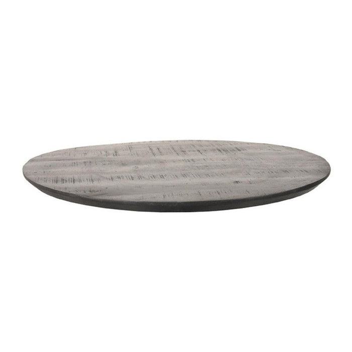 Label51 Eetkamertafel Tafelblad Sloppy Edge - Zwart - Mangohout - Rond - 70 cm Sloppy-Ronde tafelbladen-LABEL51