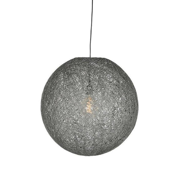 Label51 Hanglamp Twist - Grijs - Vlas - L-Hanglampen-LABEL51