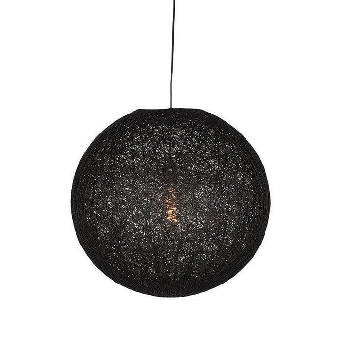 Label51 Hanglamp Twist - Zwart - Vlas - L-Hanglampen-LABEL51