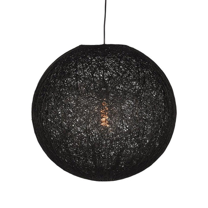 Label51 Hanglamp Twist - Zwart - Vlas - XL-Hanglampen-LABEL51