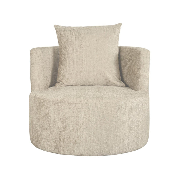 Label51 Lounge -Eetkamerstoel Evy - Beige - Velvet 90 cm-Fauteuils-LABEL51