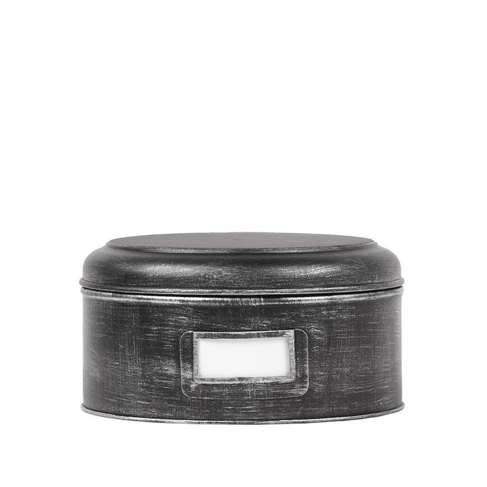 Label51 Opbergblik - Zwart - Metaal - XL - 25x25x13 cm-Opbergdozen en manden-LABEL51