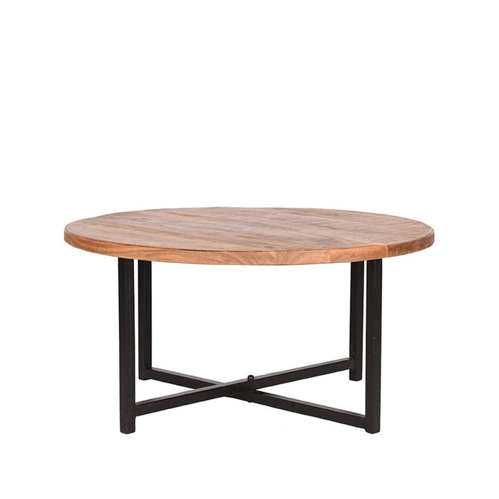 Label51 Salontafel Dex - Rough - Mangohout - Rond - 80 cm-Salontafels-LABEL51