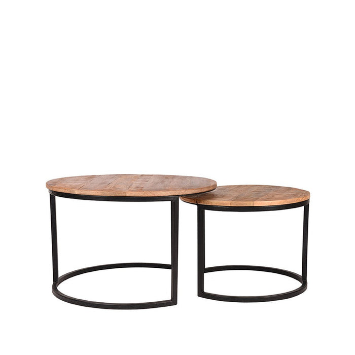 Label51 Salontafel Set Double - Rough - Mangohout-Salontafels-LABEL51