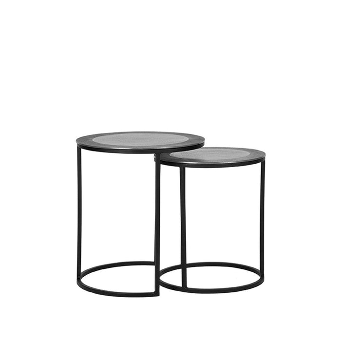 Label51 Salontafel Set Pair - Antiek ash - Metaal - 40 cm-Salontafels-LABEL51