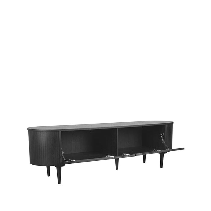 Label51 Tv-Meubel Oliva | Zwart | Eikenfineer | 180x47x55 cm-TV-meubels-LABEL51