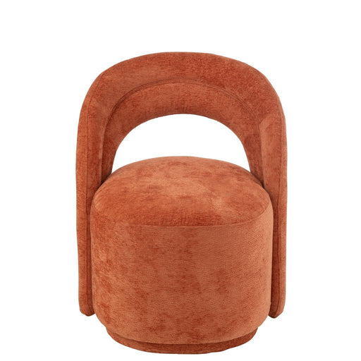 Accent Stoel textiel oranje roest-J-Line