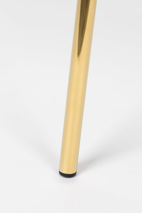 Armstoel Jolien Gold/Dark Blue-Eetkamerstoelen-Creating Home