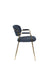 Armstoel Jolien Gold/Dark Blue-Eetkamerstoelen-Creating Home
