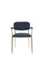 Armstoel Jolien Gold/Dark Blue-Eetkamerstoelen-Creating Home