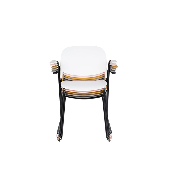 Armstoel Stacks Pink-Eetkamerstoelen-Creating Home