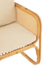 Armstoel+kussen Rotan/textiel naturel/wit-Fauteuils-J-Line