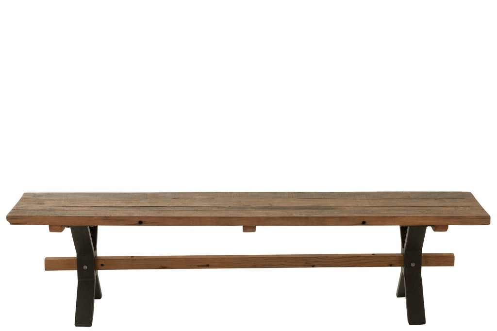 Bank Verouderd hout bruin-Bankjes-J-Line