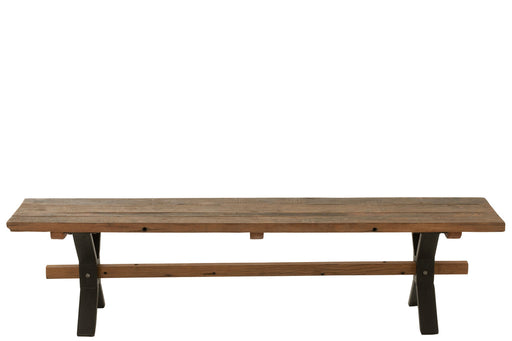 Bank Verouderd hout bruin-Bankjes-J-Line