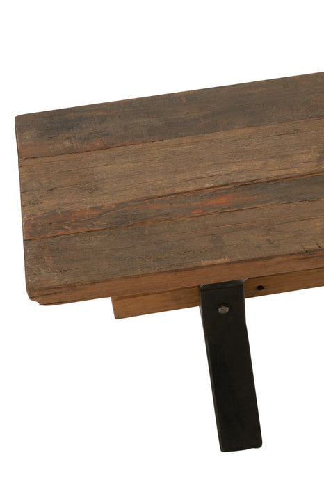 Bank Verouderd hout bruin-Bankjes-J-Line