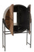Bar Shanil gerecycleerd hout/mdf bruin/zwart-Wijnkasten-J-Line