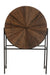 Bar Shanil gerecycleerd hout/mdf bruin/zwart-Wijnkasten-J-Line