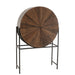 Bar Shanil gerecycleerd hout/mdf bruin/zwart-Wijnkasten-J-Line