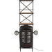 Bar Tractor voorkant metaal/hout zwart/naturel-Wijnrekken-J-Line