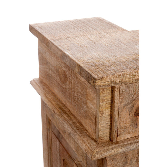 Barkast 2lade rechthoek hout naturel-Wijnrekken-J-Line