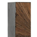 Barkast Shanil 2 deuren hout/ijzer naturel/grijs-Opbergkasten-J-Line