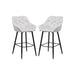 Barkruk Liverpool - Set van 2 - 56x61x107 - Velours/metaal - Beige-Barkrukken-HSM Collection