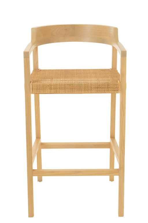 Barstoel Emma teakhout naturel-Barkrukken-J-Line