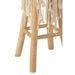 Barstoel Franjes hout/macrame wit-Krukken-J-Line