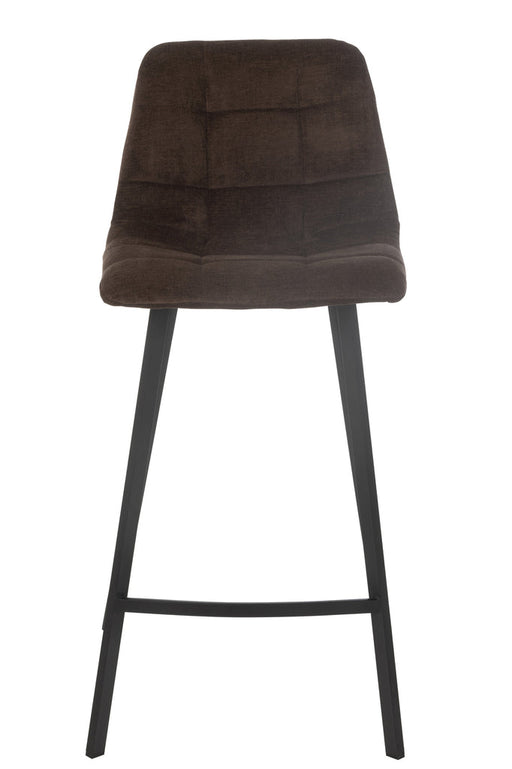 Barstoel Kent metaal/polyester bruin-Barkrukken-J-Line