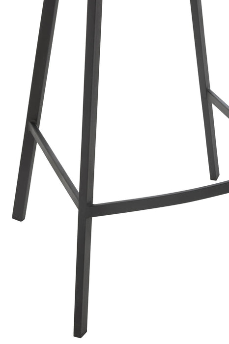 Barstoel Kent metaal/polyester bruin-Barkrukken-J-Line
