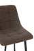 Barstoel Kent metaal/polyester bruin-Barkrukken-J-Line