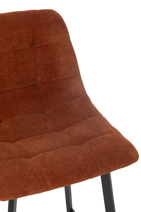 Barstoel Kent metaal/polyester roest-Barkrukken-J-Line