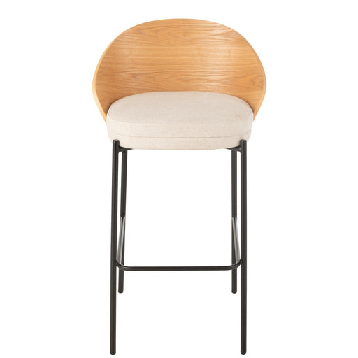 Barstoel Lone multiplex/metaal naturel/beige-Barkrukken-J-Line
