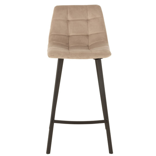 Barstoel Olivier textiel/metaal beige-Barkrukken-J-Line