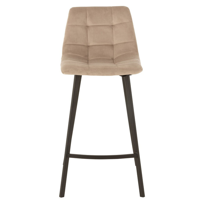 Barstoel Olivier textiel/metaal beige-Barkrukken-J-Line