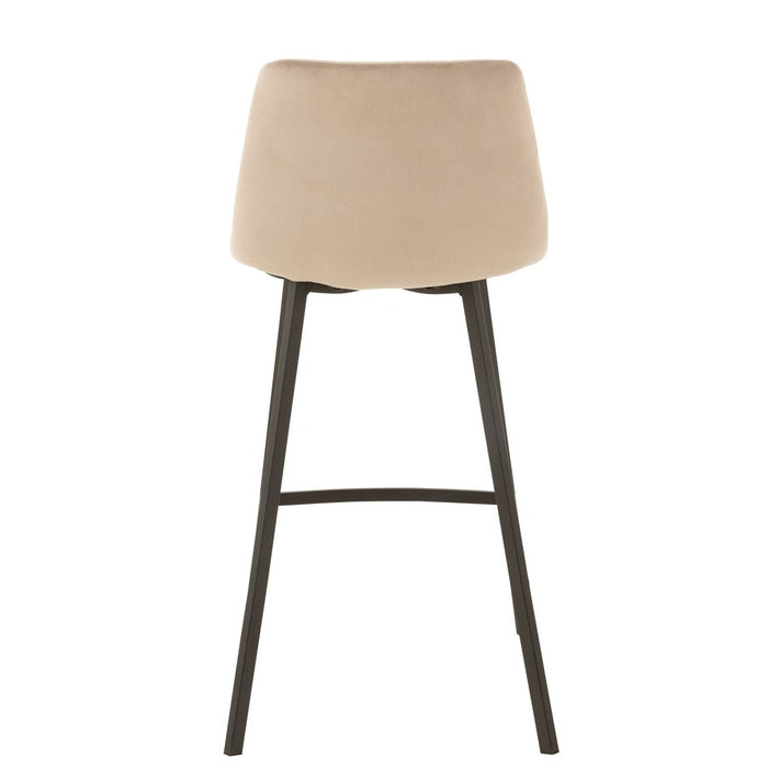Barstoel Olivier textiel/metaal beige-Barkrukken-J-Line