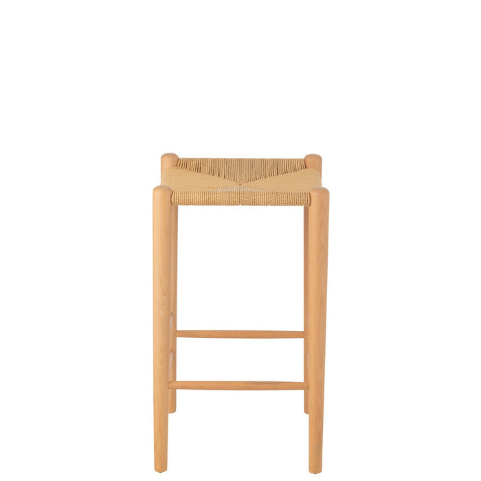 Barstoel Orientaal essenhout/touw naturel-Barkrukken-J-Line
