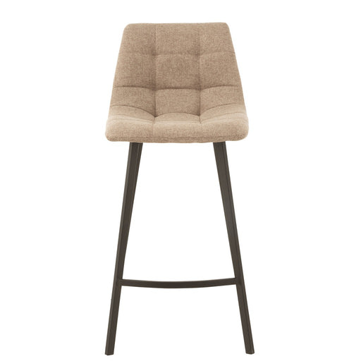 Barstoel Stephane textiel/metaal beige-Barkrukken-J-Line