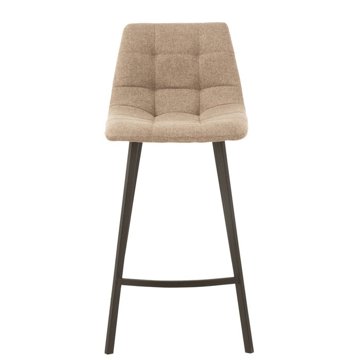 Barstoel Stephane textiel/metaal beige-Barkrukken-J-Line