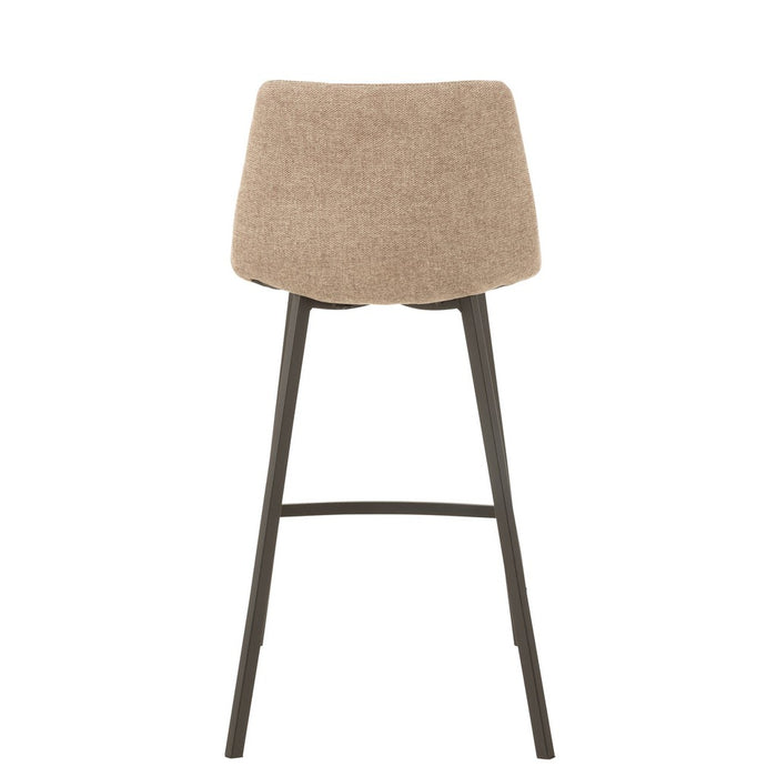 Barstoel Stephane textiel/metaal beige-Barkrukken-J-Line