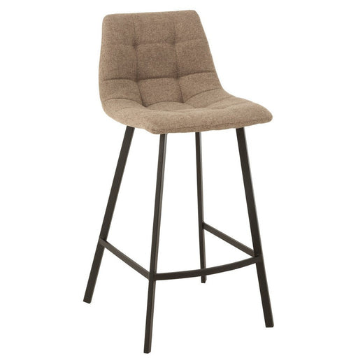 Barstoel Stephane textiel/metaal beige-Barkrukken-J-Line