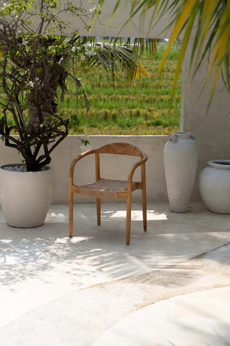 Bazar Bizar Amaya eetkamerstoel - natuurlijk - buiten-Eetkamerstoelen-Bazar Bizar