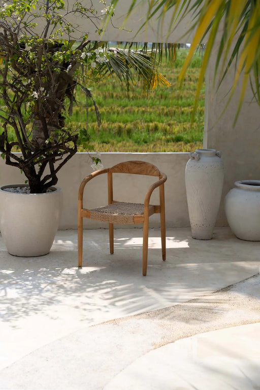 Bazar Bizar Amaya eetkamerstoel - natuurlijk - buiten-Eetkamerstoelen-Bazar Bizar