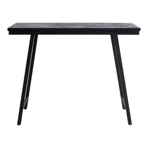 Bazar Bizar Herringbone High tafel - zwart - 140cm-Eettafels-Bazar Bizar